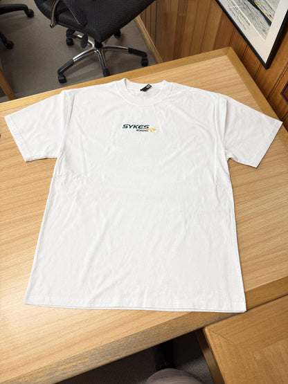 Sykes White Tee "Get Syked Roo"