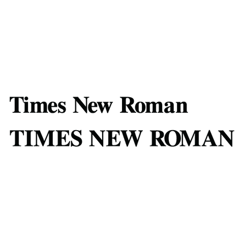Custom Boat Name - Times New Roman Font